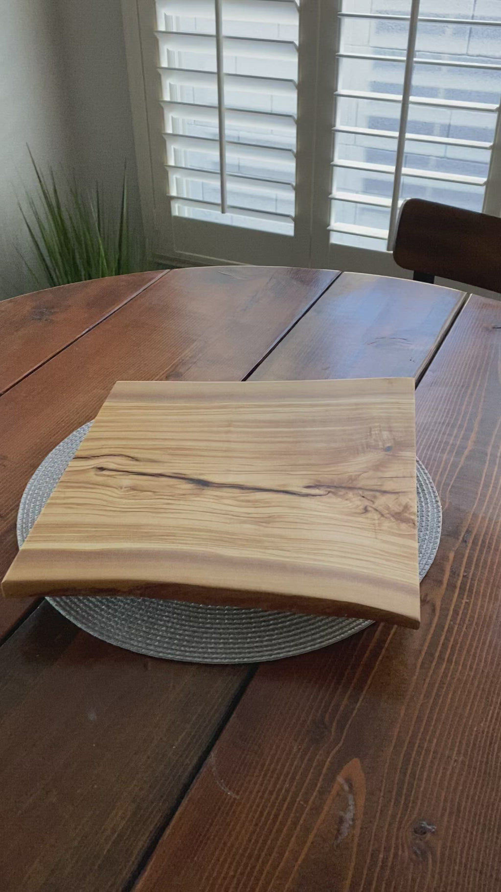 Live Edge Walnut Lazy Susan